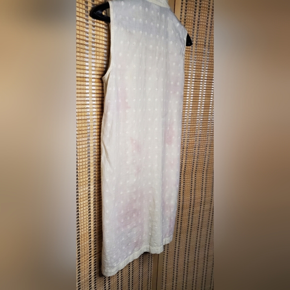 Ivy Jane Coral Flowers Natural 100 Percent Cotton Dress RARE - Picture 5 of 7